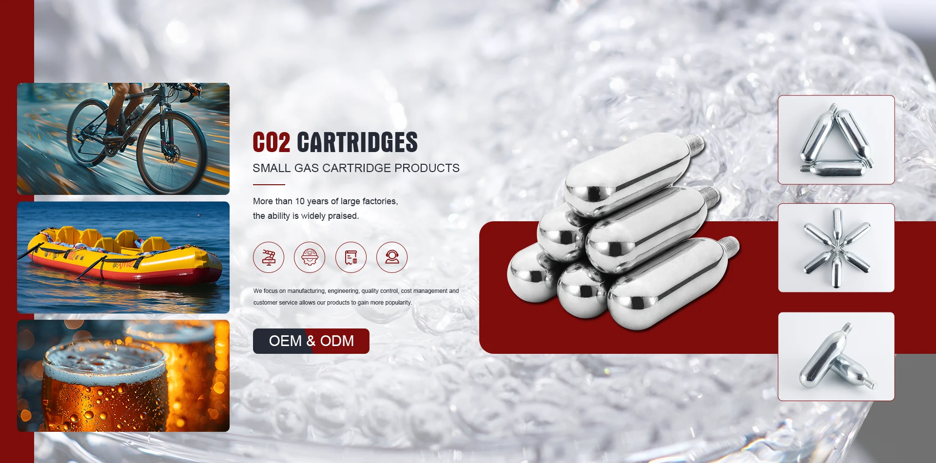 CO2 kassettide tehas